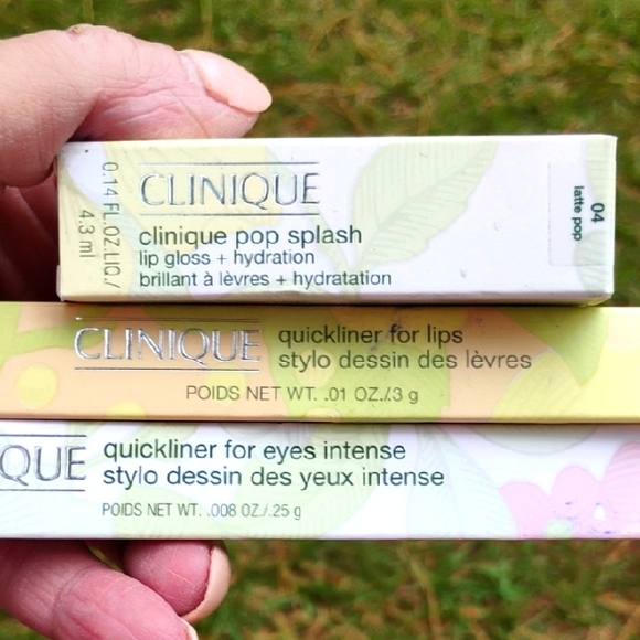 Clinique Other - Clinique Trio Eye Liner Pop Splash Lip Gloss and Quickliner Set